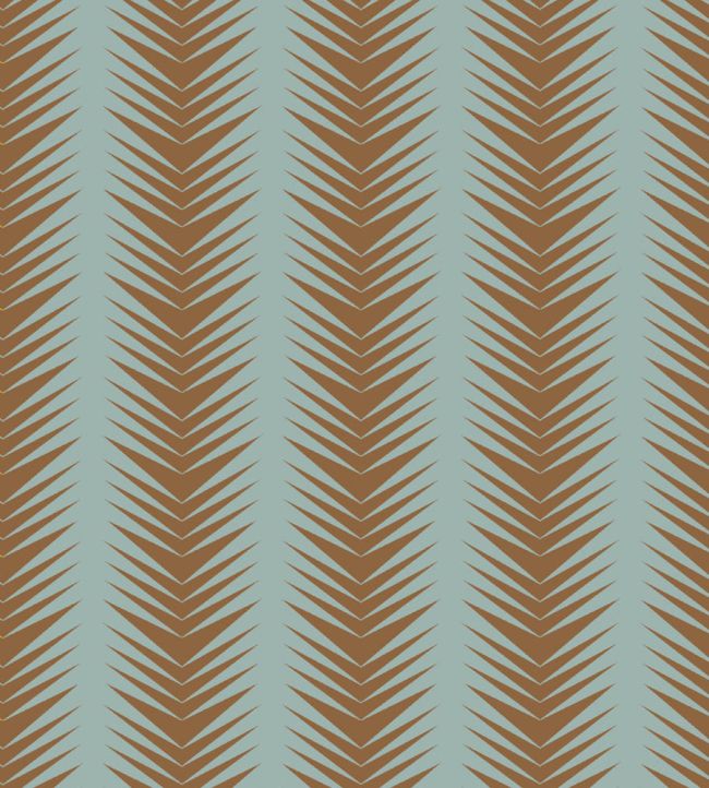 Ziggy Fabric by Parker & Jules Terracotta Aqua