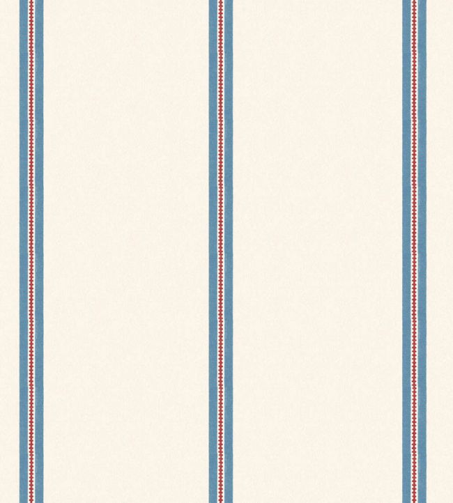 Ziggy Stripe Wallpaper by Woodchip & Magnolia Harbour Blue