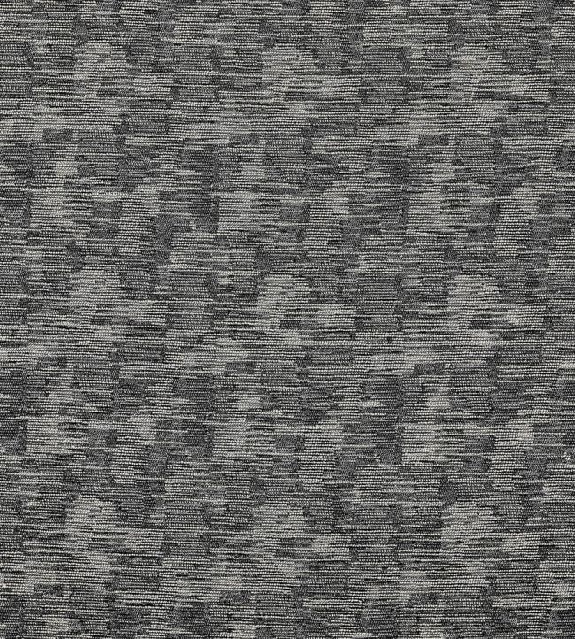Zocalo Fabric by Clarke & Clarke Noir/Linen