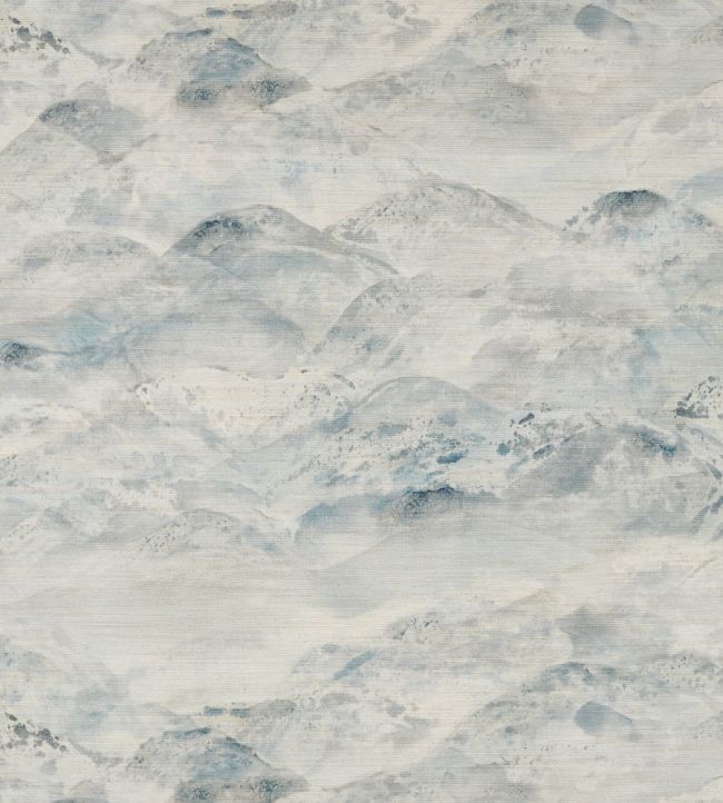 Sansui Wallpaper by Zoffany Indigo Wash
