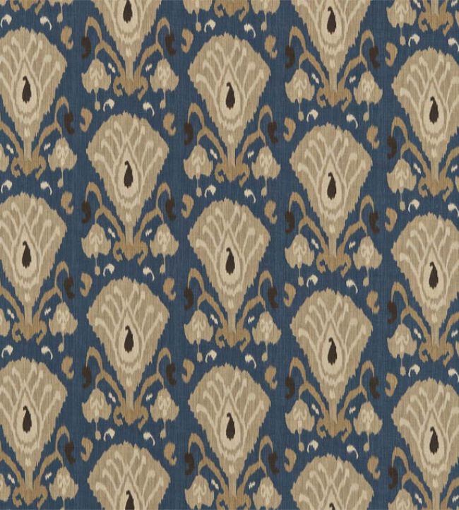 Annapurna Fabric by Zoffany Indigo/Linen