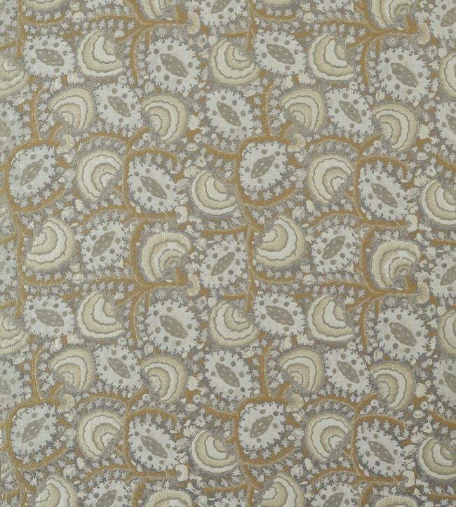 Suzani Archive Weave Fabric by Zoffany Zinc