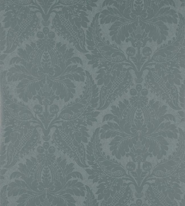 Malmaison Damask Wallpaper by Zoffany Teal