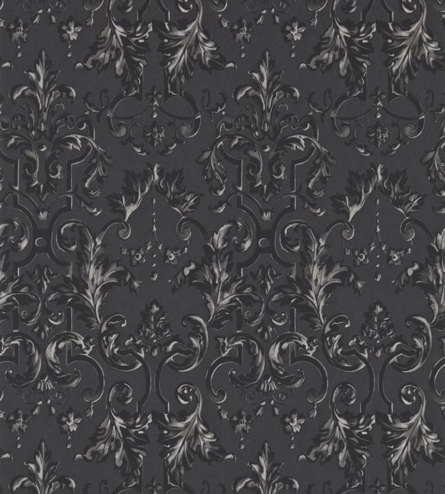 Marmorino Wallpaper by Zoffany Ebony