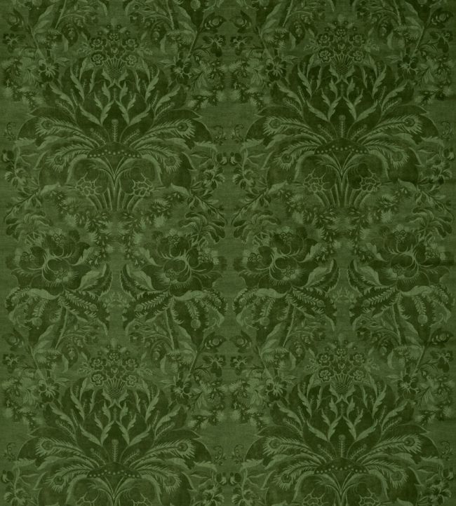 Ducato Velvet Fabric by Zoffany Olivine