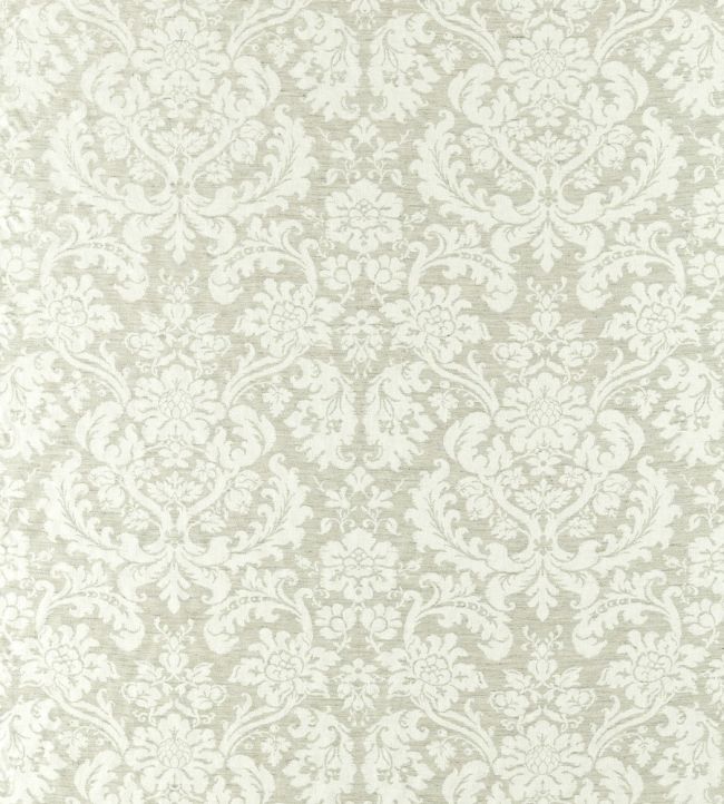 Tours Weave Fabric by Zoffany Platinum White