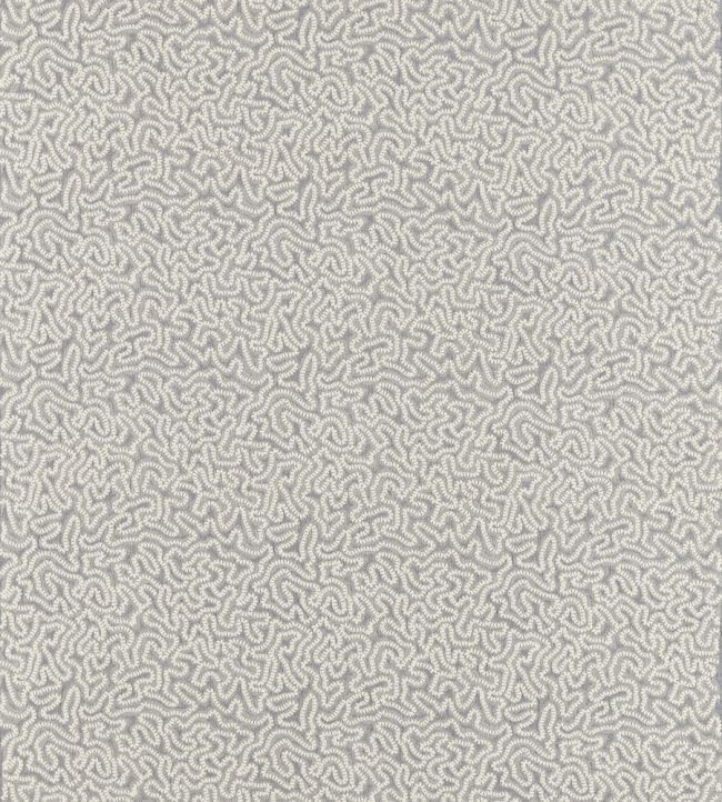 Maze Coral Fabric by Zoffany Zinc