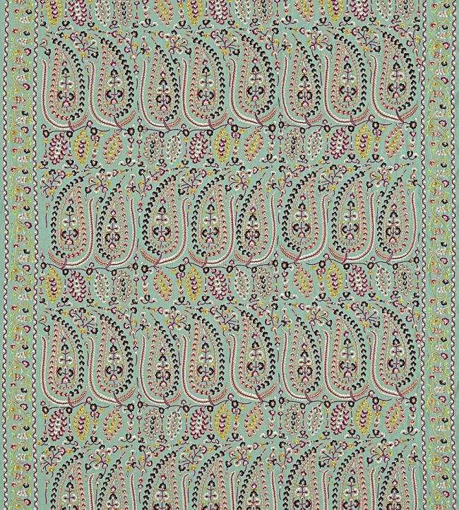 Jayshree Fabric by Zoffany Celadon/Multi