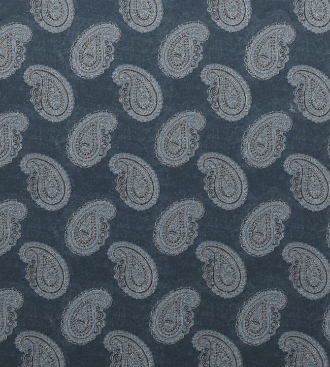 Orissa Velvet Fabric by Zoffany Blue