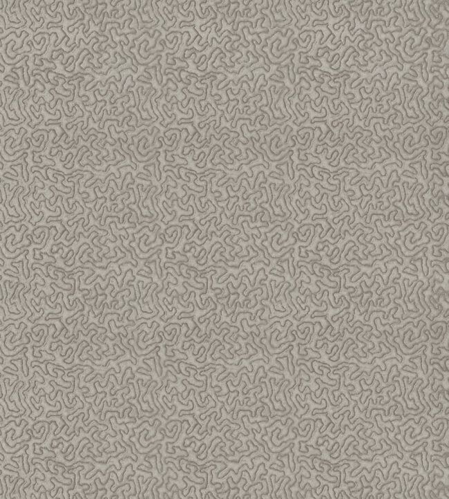Maze Fabric by Zoffany Silver