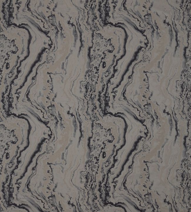 Serpentine Fabric by Zoffany Zinc