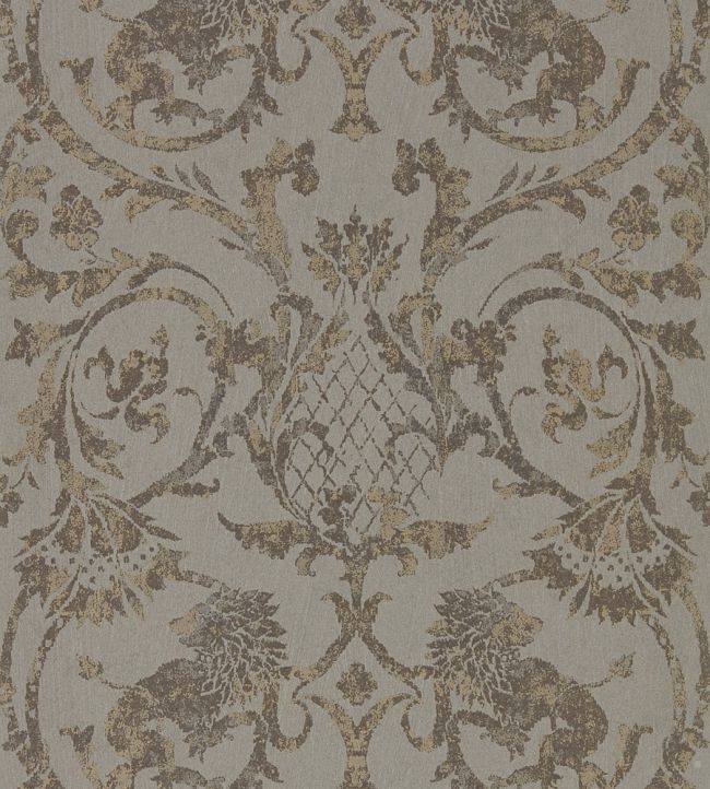 Landseer Wallpaper by Zoffany Antique Bronze