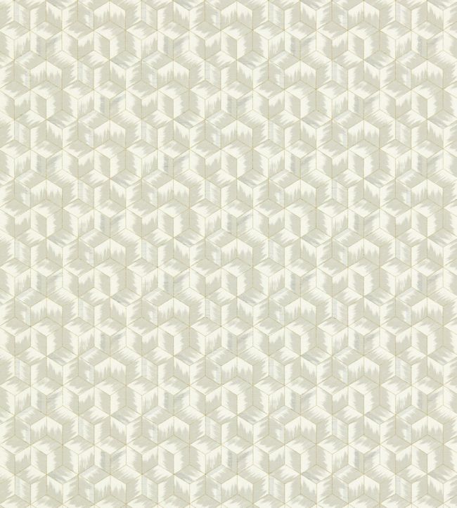 Tumbling Blocks Wallpaper by Zoffany Empire Grey
