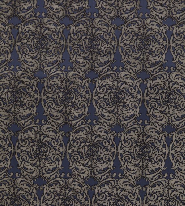 Tespi Fabric by Zoffany Indigo/Taupe