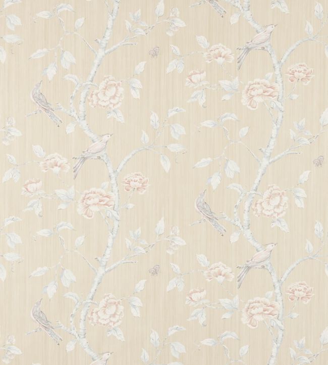 Woodville Wallpaper by Zoffany White Clay