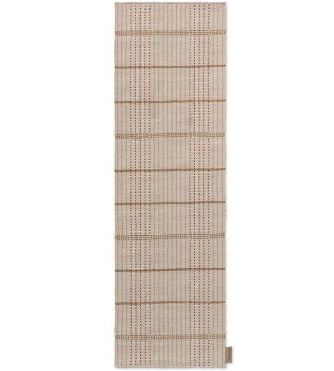 Brink & Campman Zona Stitch Runner rug Terra 497303067230 Terra