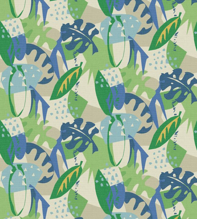 Zylina Wallpaper by Osborne & Little Indigo/Emerald