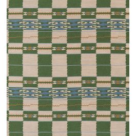 Chubby Check Fabric in Green by Kit Kemp for Christopher Farr Cloth ...