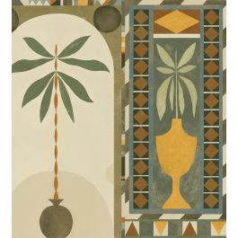 Jungle Arches Wallpaper mural in Green by Tres Tintas | Jane Clayton
