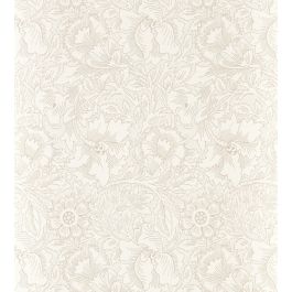 Pure Poppy Wallpaper in Ecru/Stone by Morris & Co | Jane Clayton