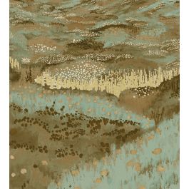 Rossinyol Wallpaper mural in Light green by Tres Tintas | Jane Clayton