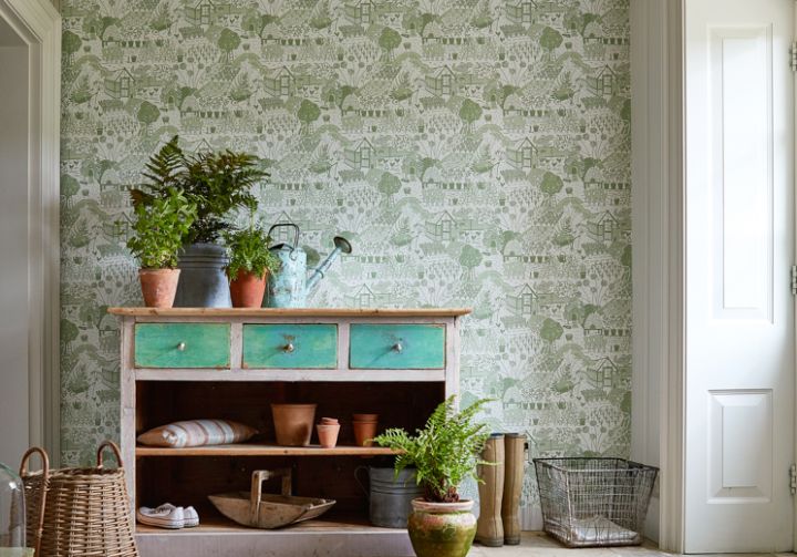 Summer Tree Fabric in Lilac by Sanderson | Jane Clayton