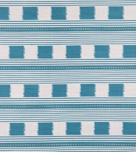 Lost and Found Performance Fabric in Turchese by Kit Kemp for