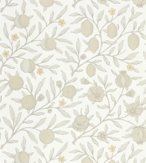 Pure Fruit Wallpaper in Horned Poppy / Grey by Morris & Co