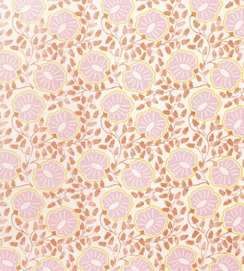 Punch Paisley Fabric in Peach by Neisha Crosland for Christopher