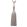 Caitlin Single Tassel Tieback Trimming by Samuel & Sons Silver Cloud