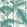 Palm Jungle Fabric by Cole & Son Teal & Viridian on Chalk