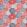 Dahlia Fabric by Molly Mahon Crimson Indigo