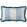 Frill Wide Stripe Cushion 60 x 40cm by Molly Mahon Blue