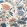 Hill Garden Fabric by Thibaut Brick and Navy