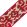 Kauai Embroidered Border Trimming by Samuel & Sons Crimson