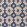 Kilim Fabric by Barneby Gates Navy/Pink