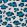 Leopard Spot Fabric by Titley and Marr Indigo & Turquoise
