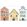Little Houses Spray Up Mural by Casadeco Multicouleurs