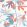 Matisse Leaf Fabric by Thibaut Blue and Coral