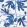 Matisse Leaf Fabric by Thibaut Blue and White