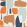 Module Wallpaper by Casadeco Orange/Celadon