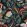 Nene Wallpaper by Cole & Son Tangerine Froest Green & Petrol on Ink
