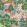 Pagoda Trees Wallpaper by Thibaut Pink and Green