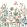 Luna Mural by Caselio Rose Vert Fond Blanc