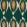 Pradesh Ikat Fabric by MINDTHEGAP Green Orange