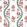 Ribbon Floral Fabric by Thibaut Raspberry and Teal