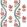 Ribbon Floral Wallpaper by Thibaut Raspberry and Teal
