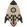 Rocket Rug by Lorena Canals Natural/Dark Grey