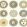 Soli Wallpaper by Cole & Son Cream & Gold
