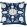 Zinnia Cushion 60 x 60cm by William Yeoward Indigo